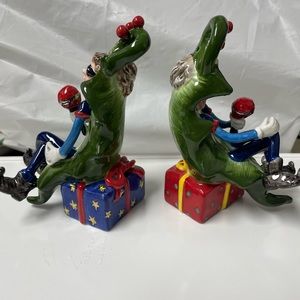 Holly Berry Boys Salt n' Pepper Shakers